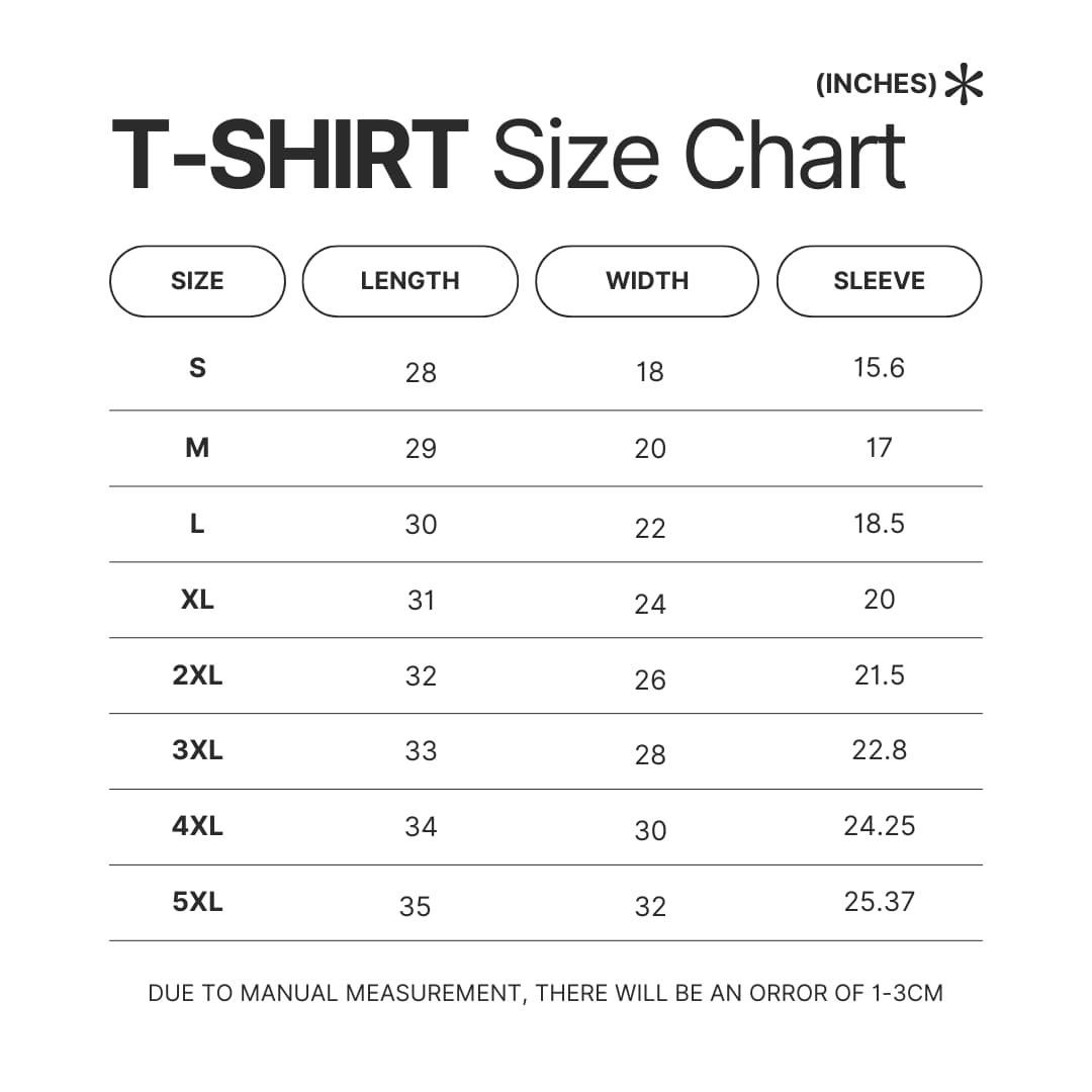 T shirt Size Chart - Hank Williams III Merch