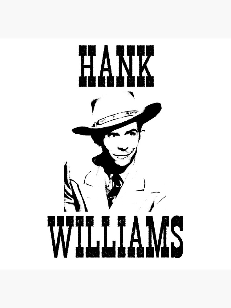 Hank Williams Basic Design Throw Pillow - Image 2