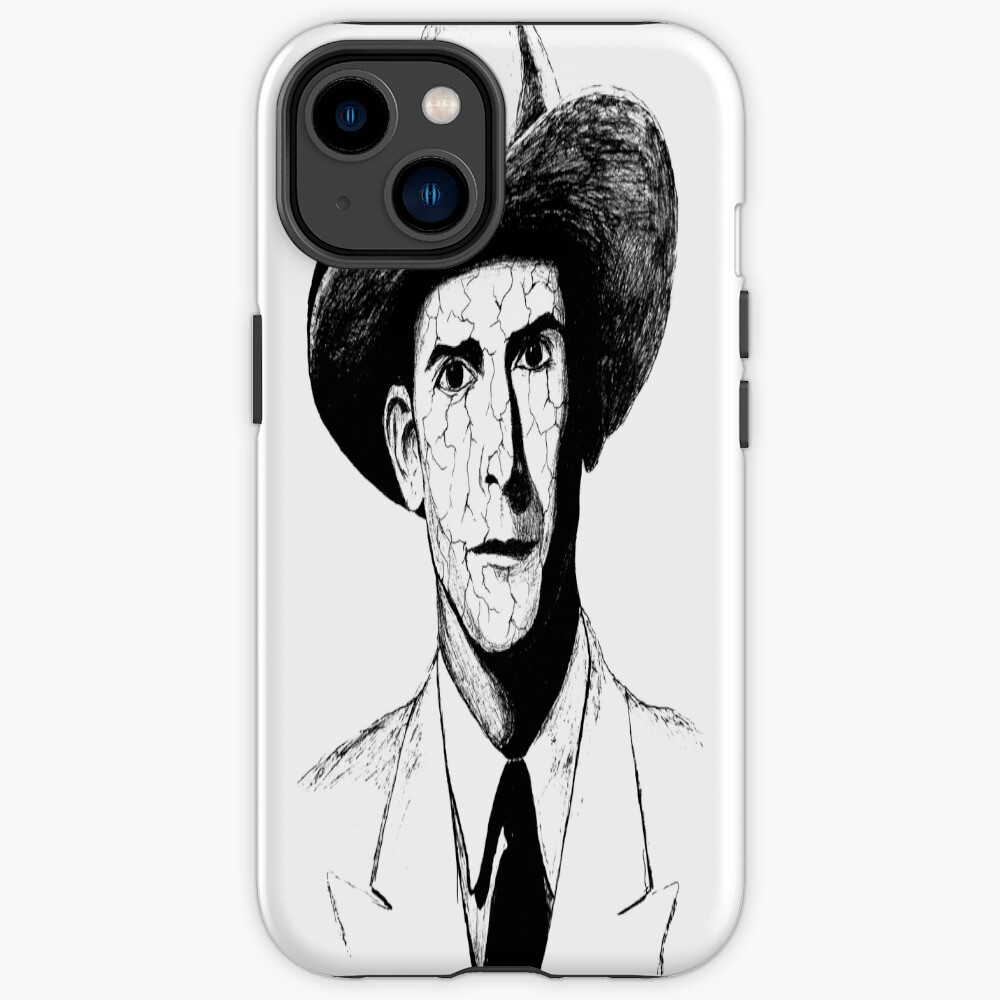 Poor Hank Williams Black Portrait Pen Drawing Transparent Iphone Case
