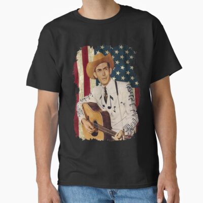 Hank Guitar Distressed Classic T Shirt T-shirt