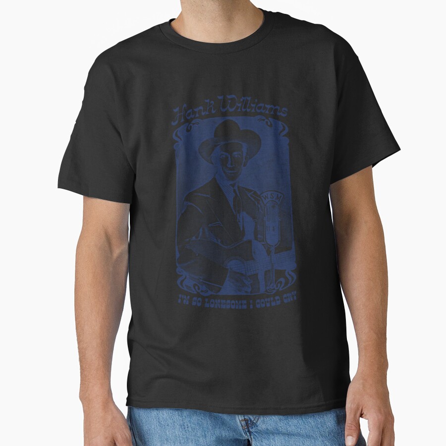 Hank Williams Vintage Faded Style Fan Design T-shirt - Image 2
