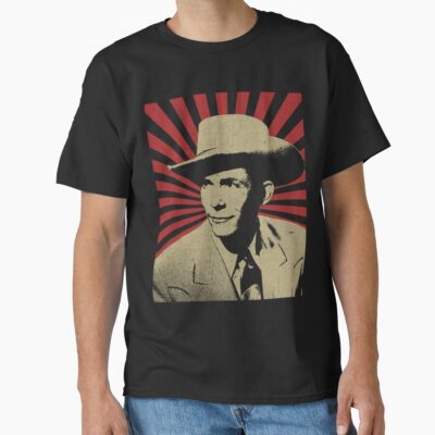 Hank Williams Vintage Style Design Fan Art Design T-shirt
