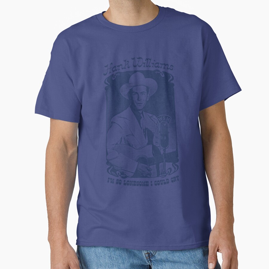 Hank Williams Vintage Faded Style Fan Design T-shirt - Image 4