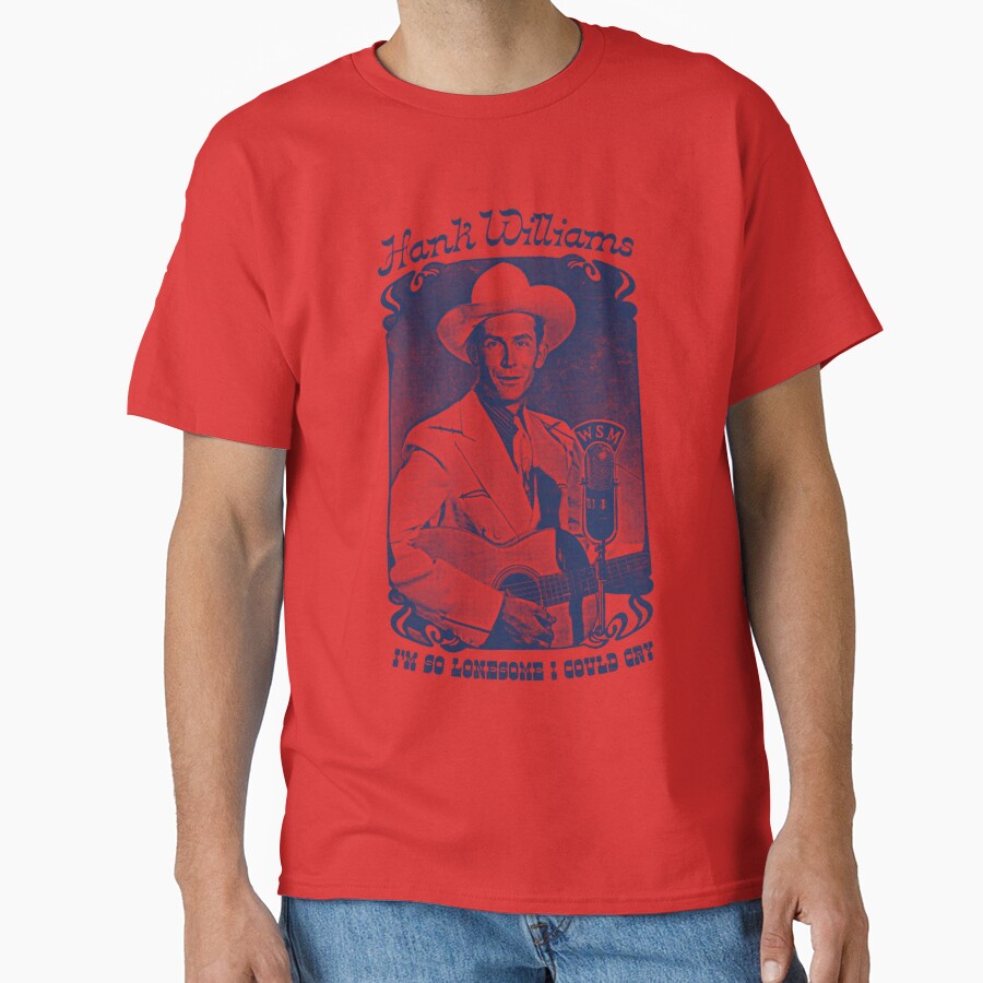 Hank Williams Vintage Faded Style Fan Design T-shirt - Image 5