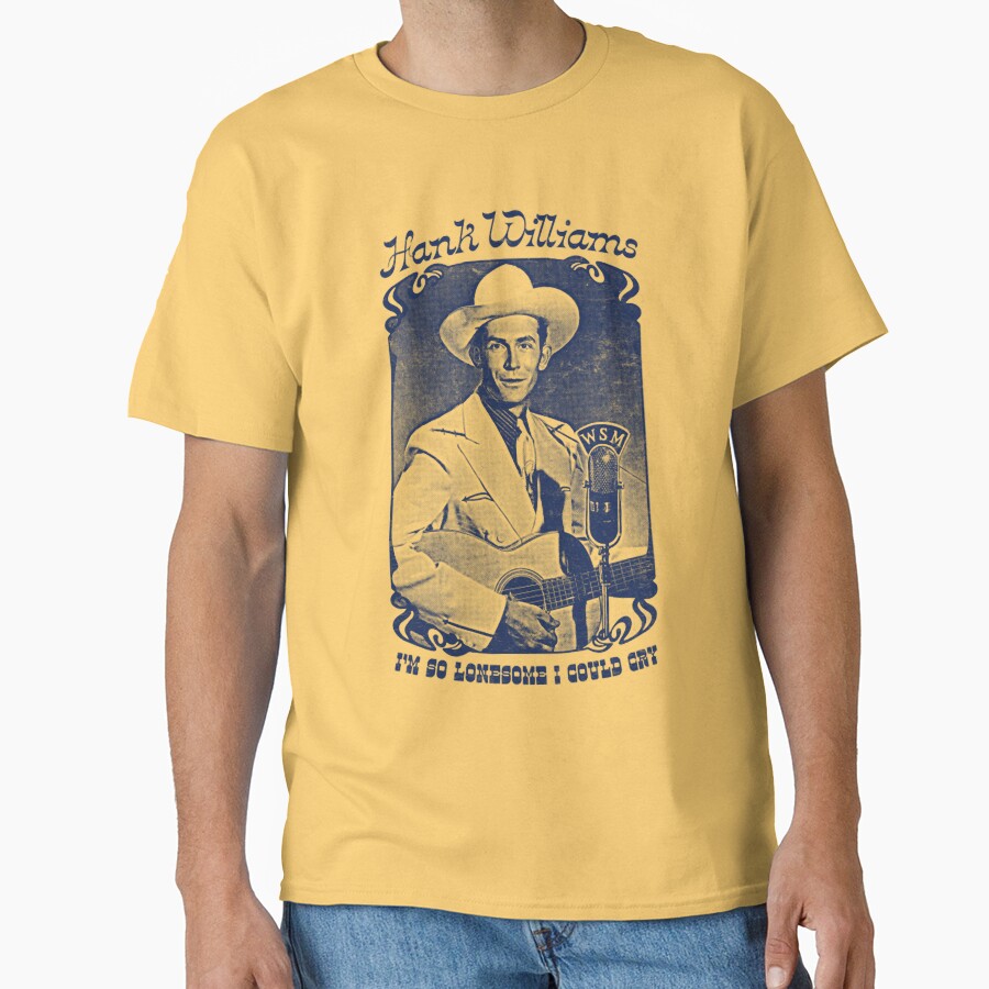 Hank Williams Vintage Faded Style Fan Design T-shirt - Image 6