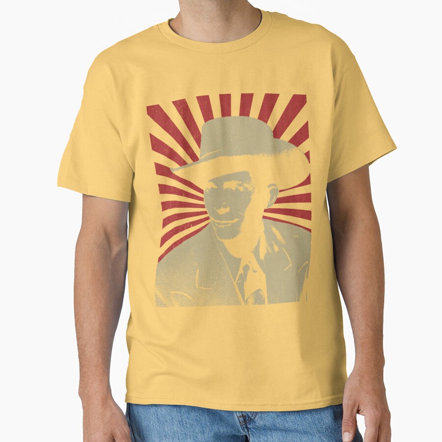 Hank Williams Vintage Style Design Fan Art Design T-shirt - Image 6