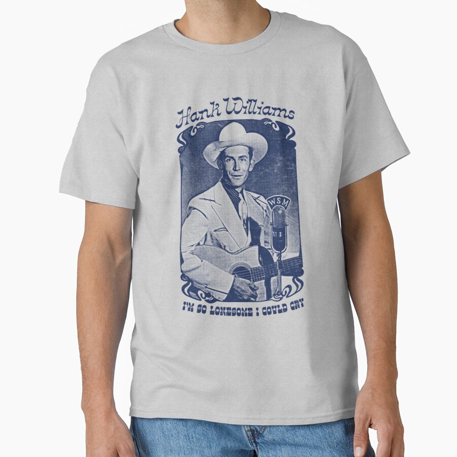 Hank Williams Vintage Faded Style Fan Design T-shirt - Image 3