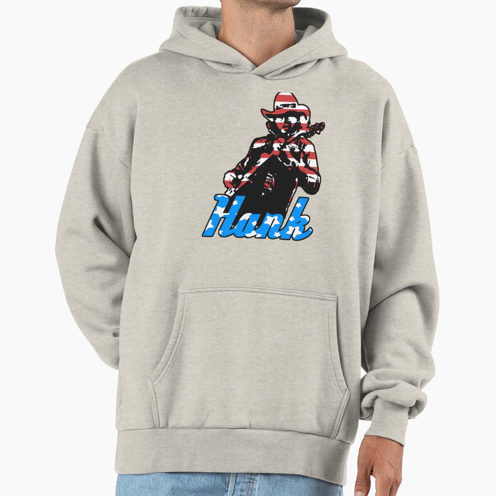 Usa Hank Williams Design Hoodie - Image 4