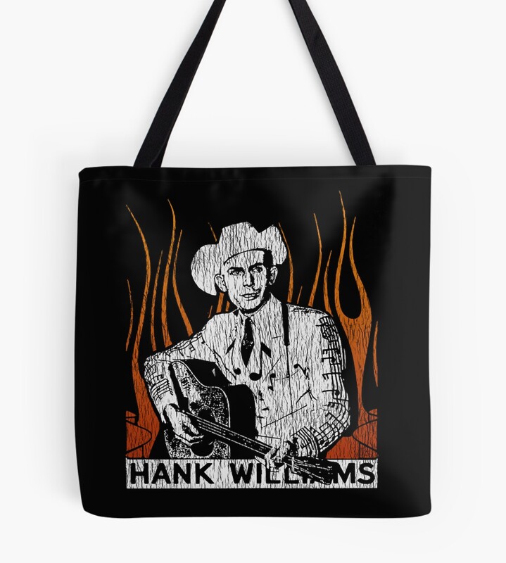 Hank Williams Iii Vintage Colorful Tote Bag