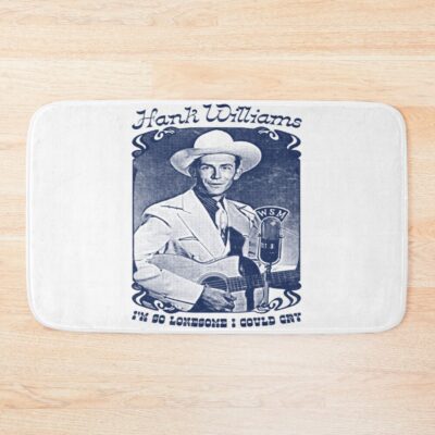 Hank Williams Iii Vintage Faded Style Fan Design Bath Mat