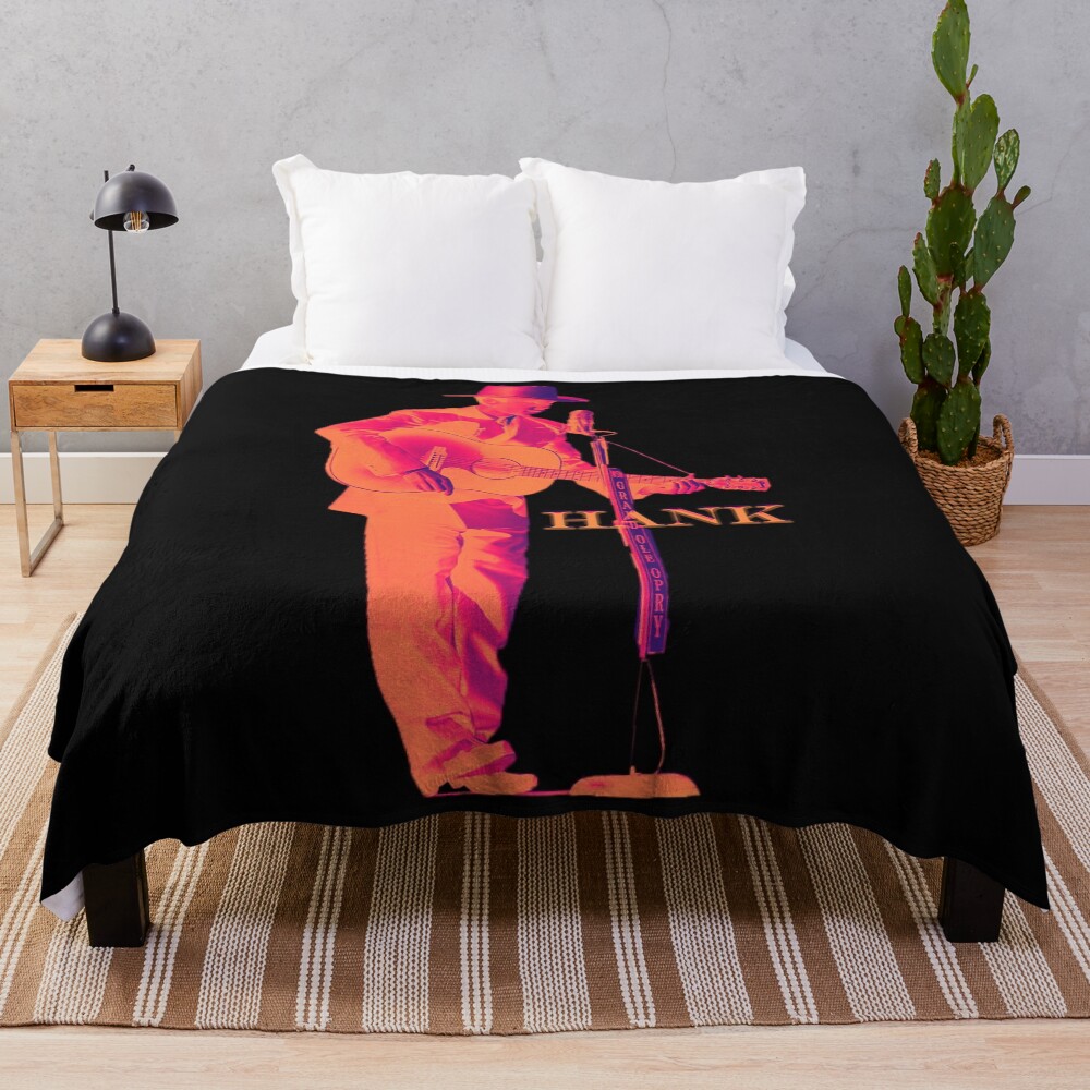Hank The Legend Country Throw Blanket