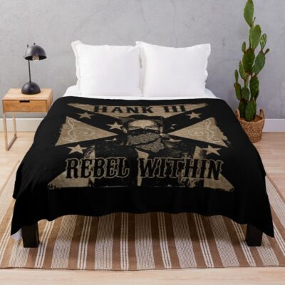 Hank Williams Jambalaya Vintage Hank Iii Throw Blanket