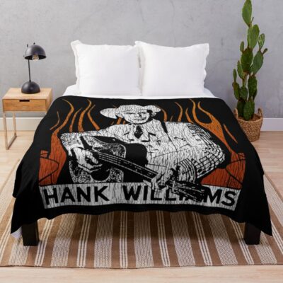 Hank Williams Iii Vintage Throw Blanket