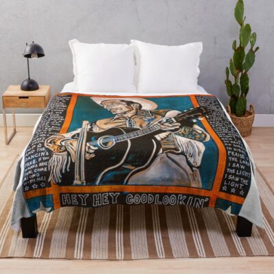 Hank Williams Classic Design Throw Blanket