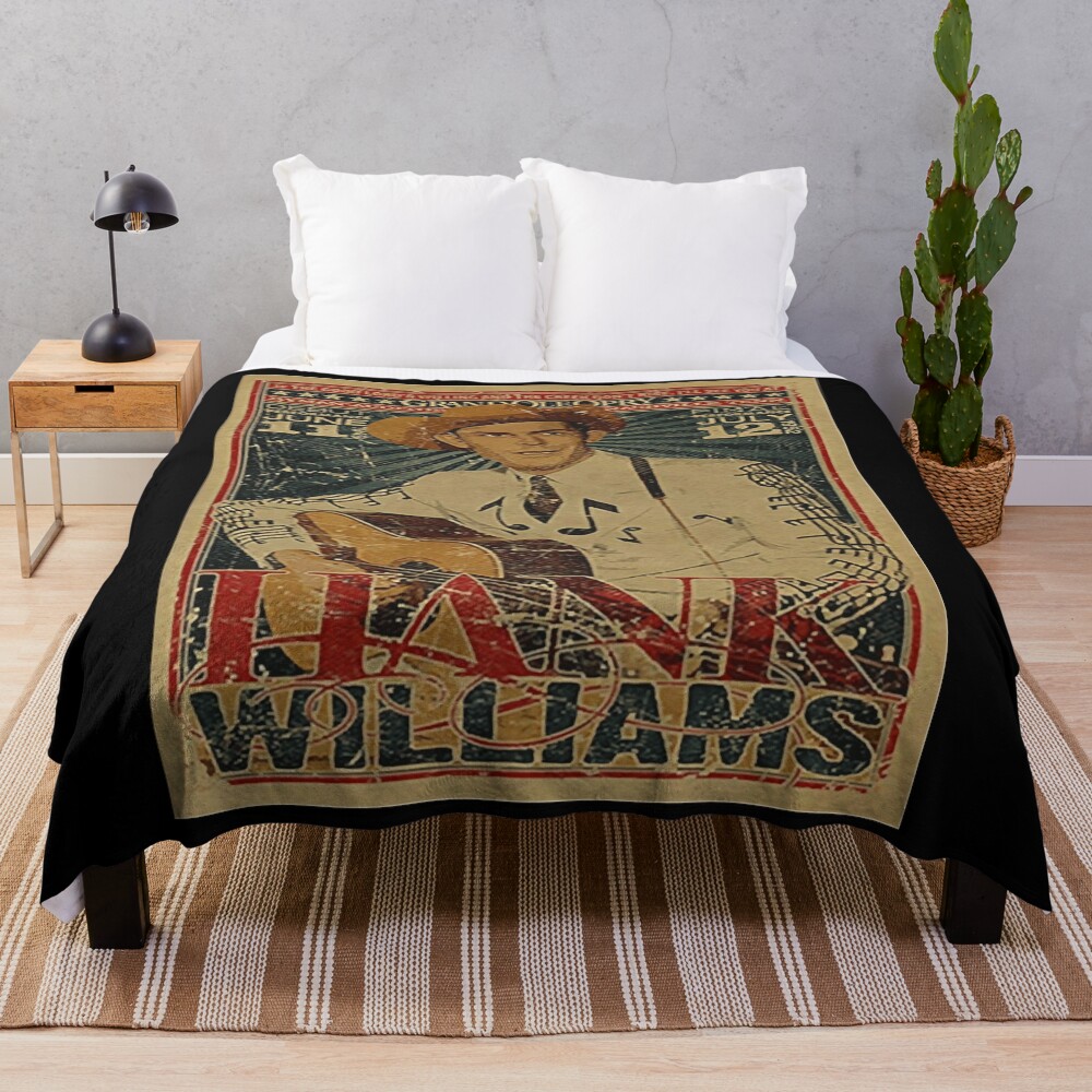 Hank_william Classic Classique Throw Blanket