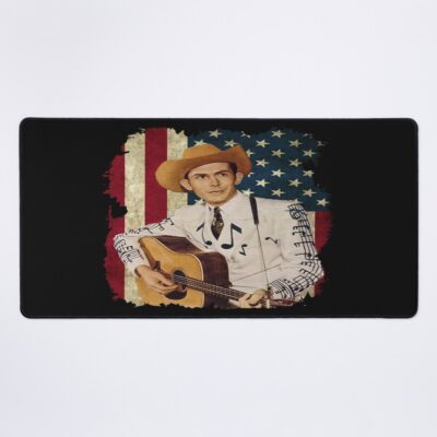 Hank Guitar Distressed Classic T Shirt Mouse Pad