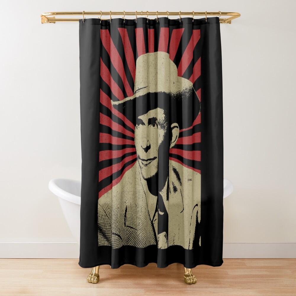 Hank Williams Iii Vintage Style Design Fan Art Design Shower Curtain