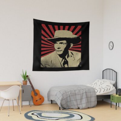 Hank Williams Iii New Vintage Style Design Fan Art Design Tapestry