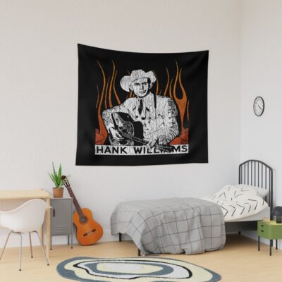 Hank Williams Iii Vintage Colorful Tapestry
