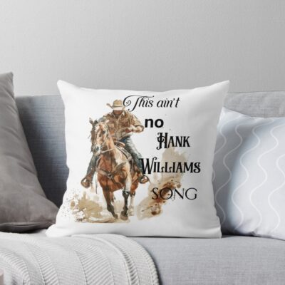 Blues Brothers Hank Williams Throw Pillow