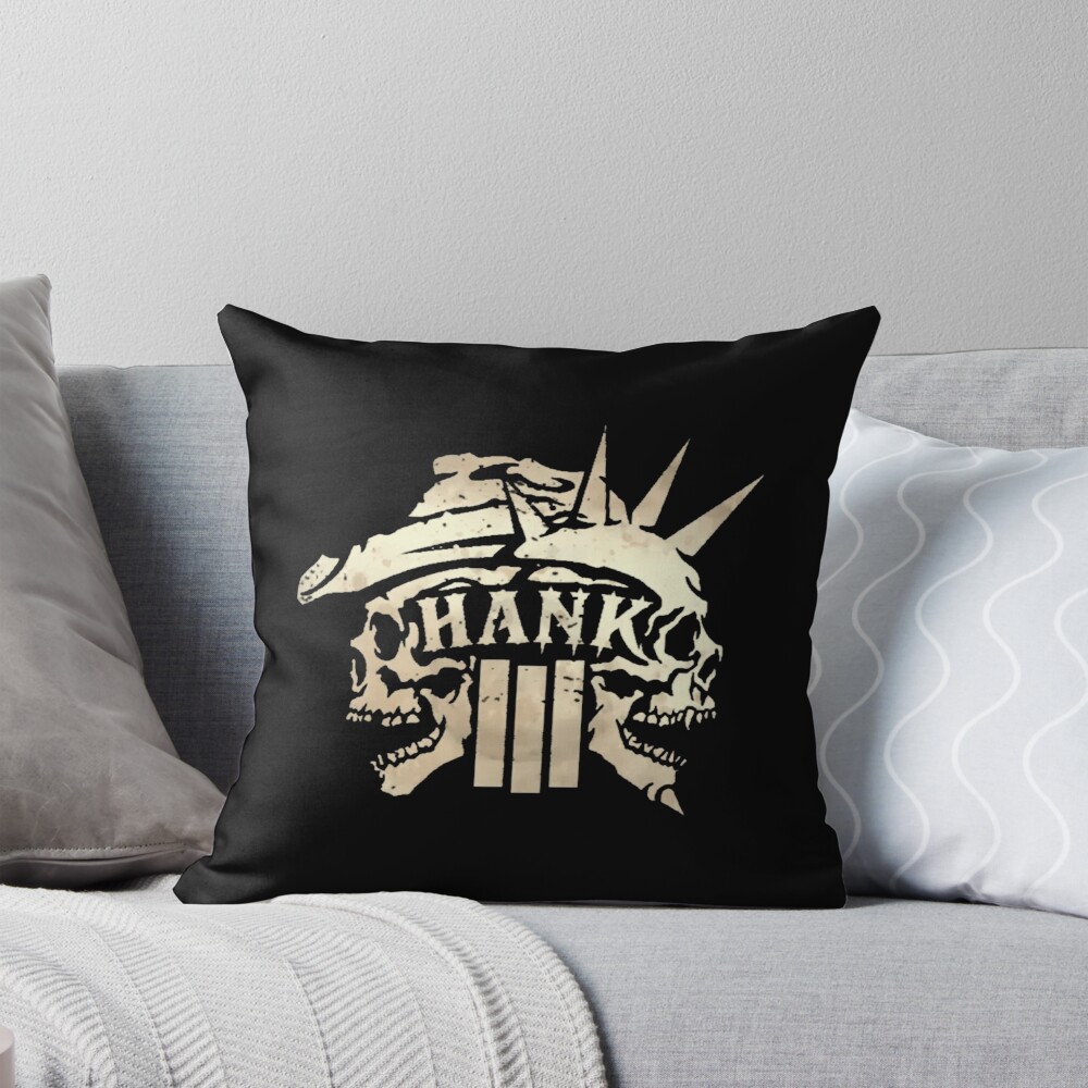 Hank Williams Iii Classic Design Throw Pillow