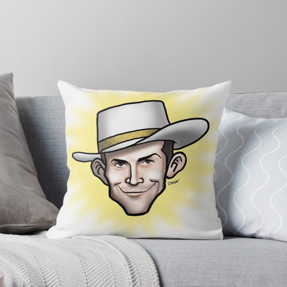 Hank Williams Iii Fanart Design Throw Pillow